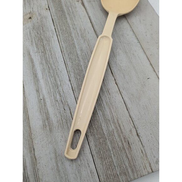 Ekco Solid Serving Spoon #1 Almond Nylon Plastic 11" Vintage - Picture 3 of 8
